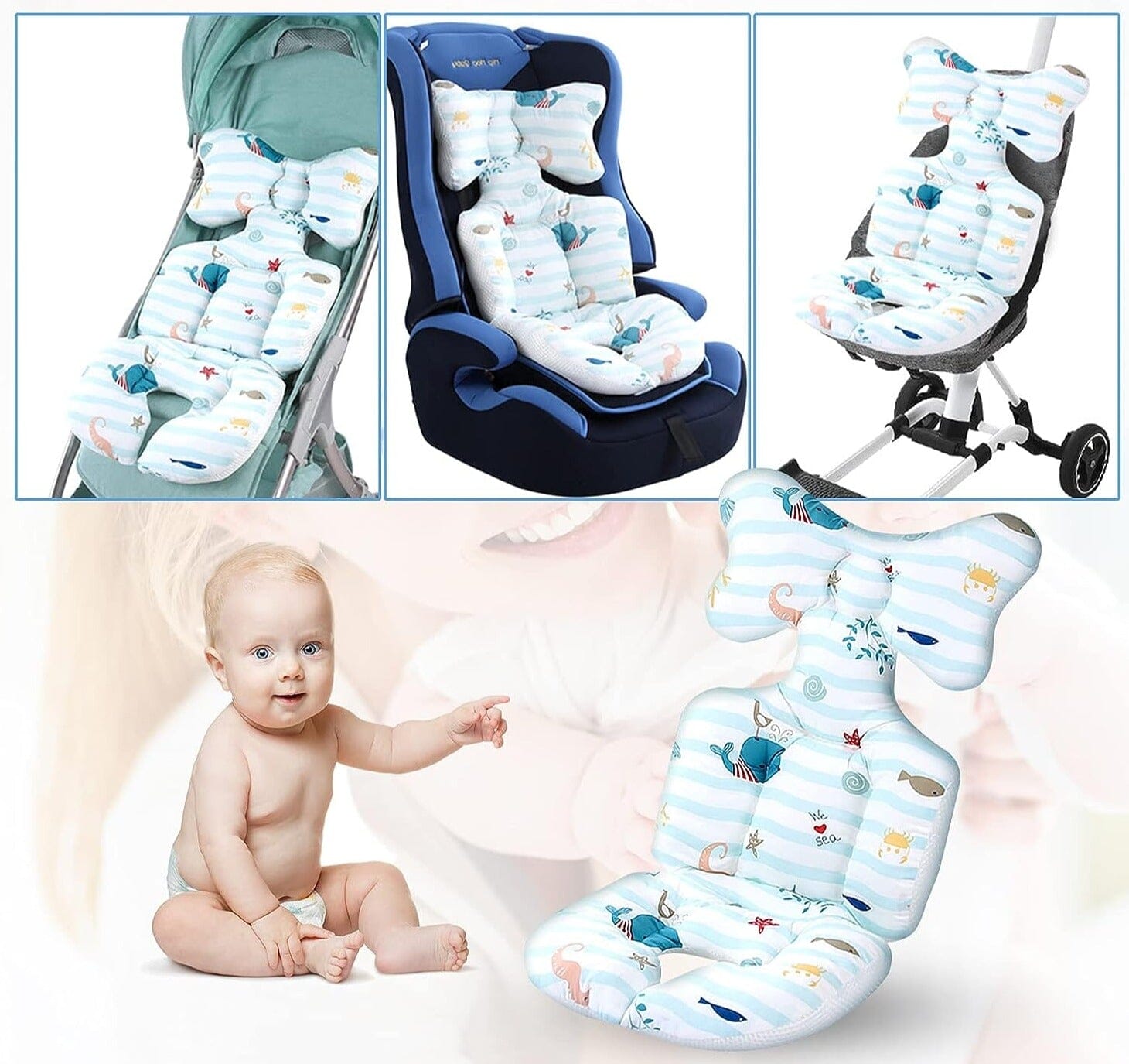 ComfyBabe™ - Coussin siège et poussette Auto - Bébé SomEveil